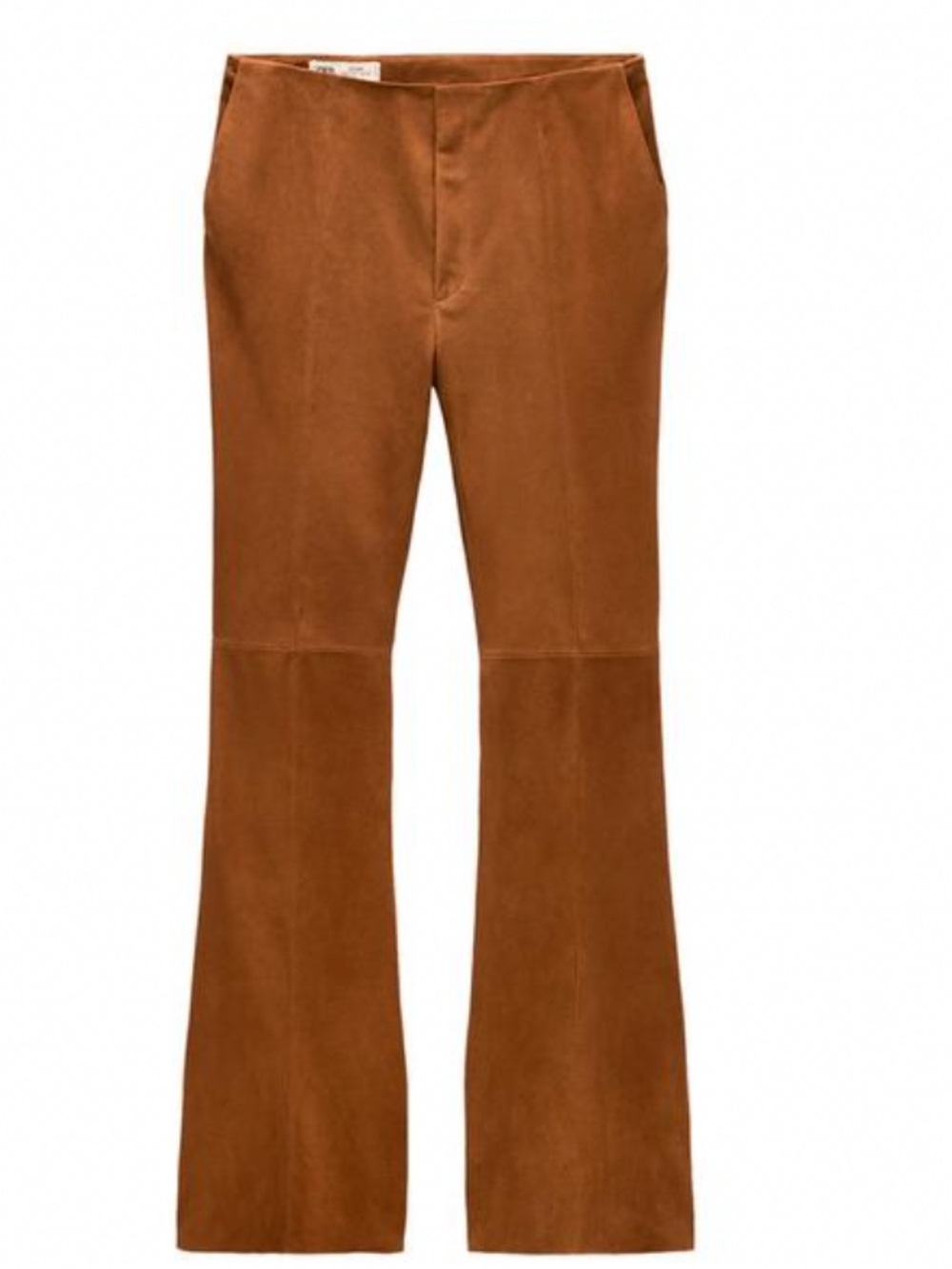 Zara LIMITED EDITION 100% SUEDE LEATHER FLARE PANTS